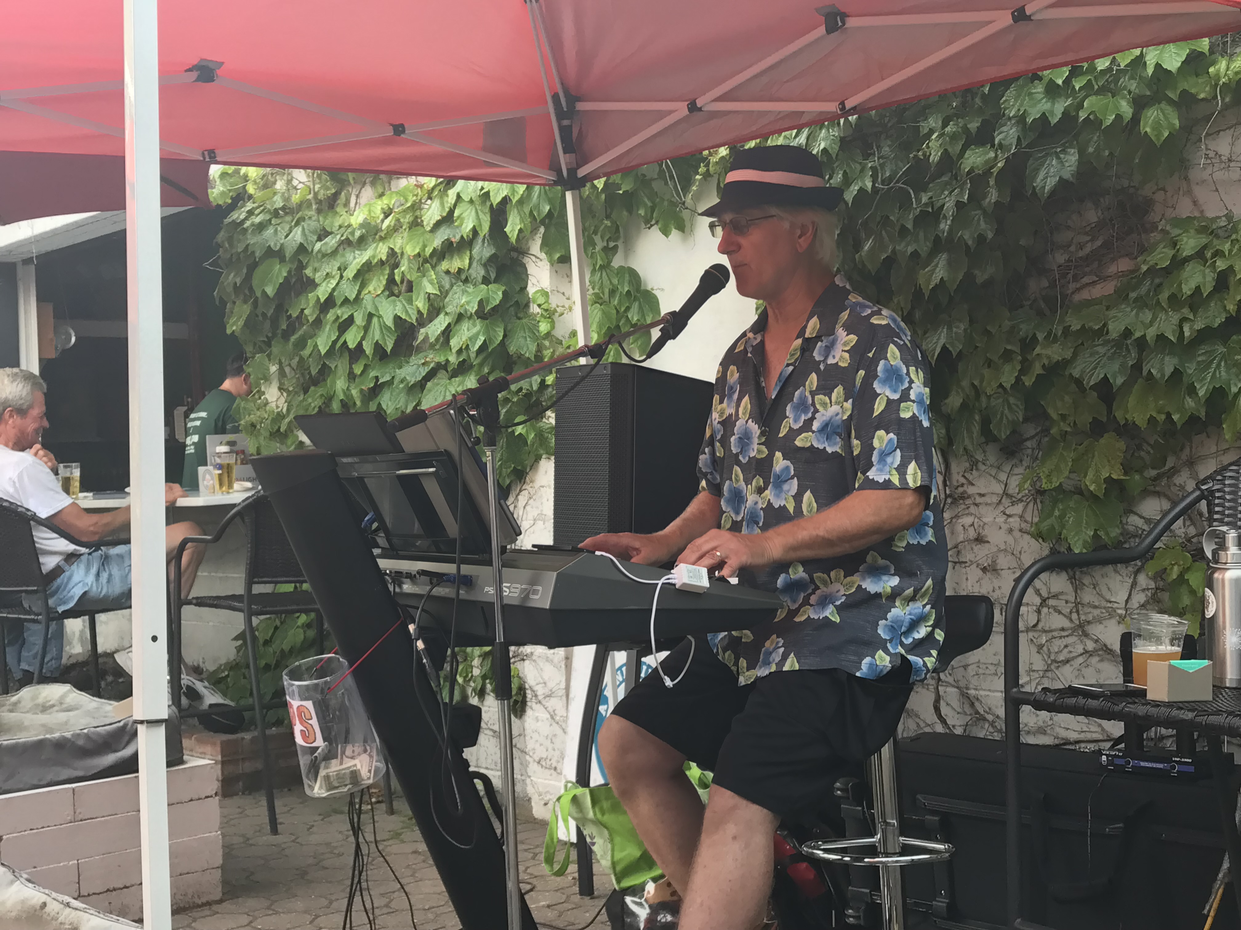 ONDRA performing outdoors